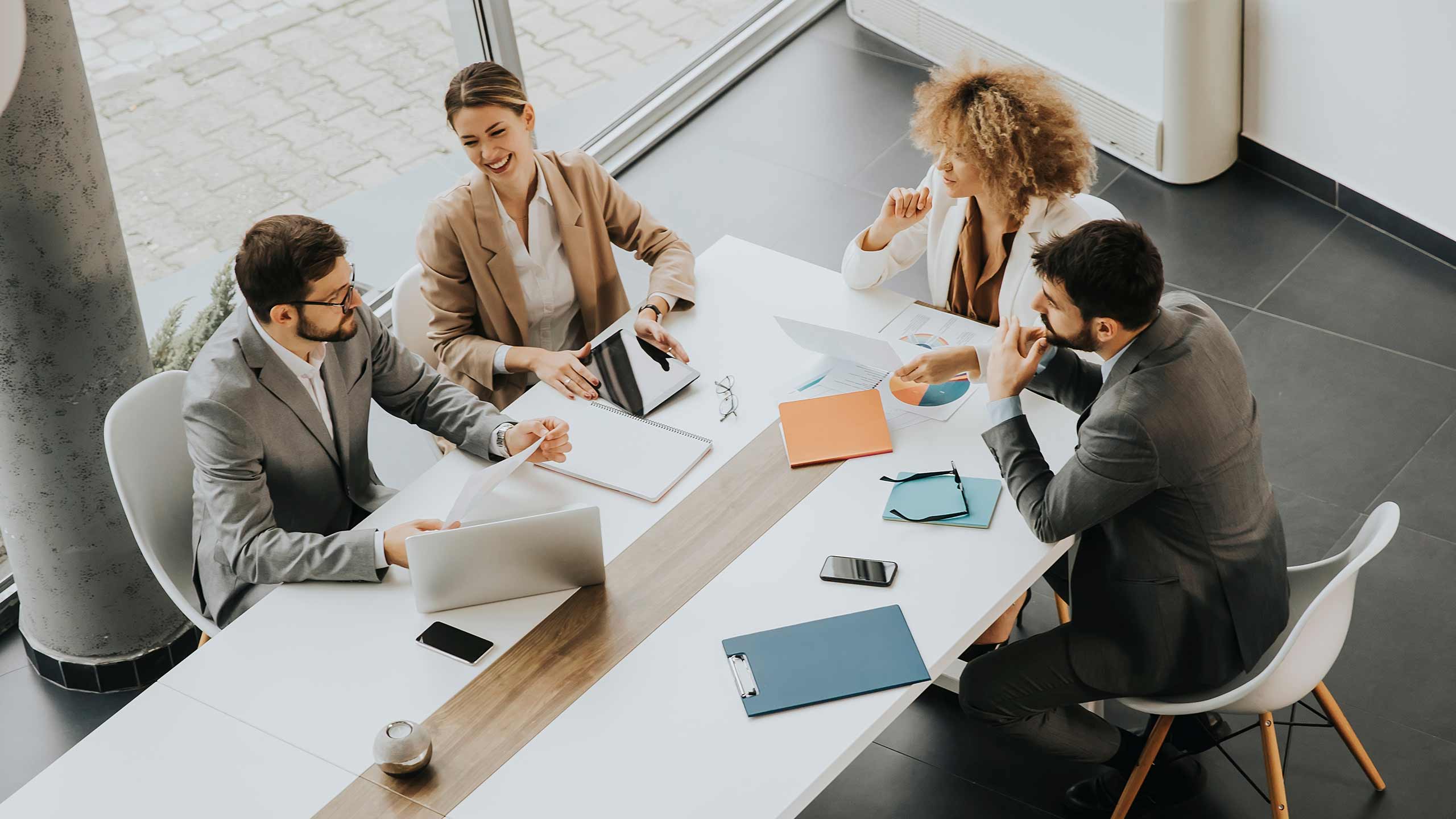 People in a business meeting